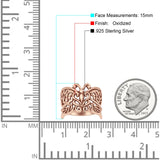 Filigree Butterfly Rings