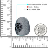 Hammered Spiral Saddle Ring