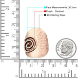 Hammered Spiral Saddle Ring