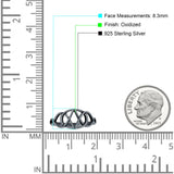  Oxidized Trinity Ring