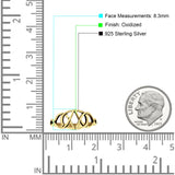  Oxidized Trinity Ring