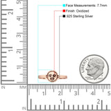 Oxidized Sun Face Ring