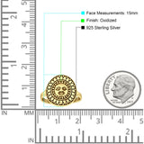 Sun Face Ring