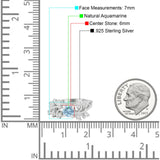 Art Deco Round Natural Stone Floral Ring