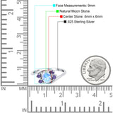 Art Deco Oval Natural Stone Swirl Ring