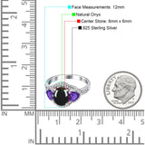 Three Stone Oval Natural Stone Trio Ring