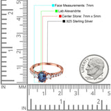 Three Stone Oval Natural Stone Trellis Ring
