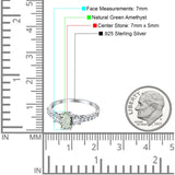 Three Stone Oval Natural Stone Trellis Ring