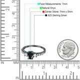 Three Stone Oval Natural Stone Trellis Ring