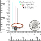 Three Stone Oval Natural Stone Trellis Ring