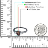 Three Stone Oval Natural Stone Trellis Ring