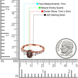 Three Stone Oval Natural Stone Trellis Ring