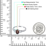 Three Stone Oval Natural Stone Trellis Ring