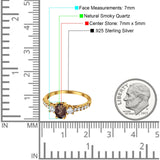 Three Stone Oval Natural Stone Trellis Ring