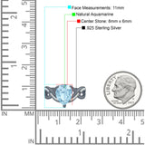 Pear Teardrop Natural Stone Infinity Ring