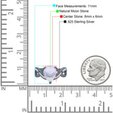 Pear Teardrop Natural Stone Infinity Ring