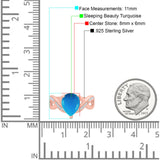 Pear Teardrop Natural Stone Infinity Ring