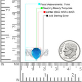 Pear Teardrop Natural Stone Infinity Ring