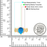 Pear Teardrop Natural Stone Infinity Ring