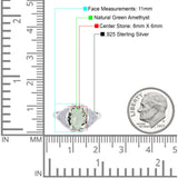 Oval Natural Stone Cluster Wedding Ring