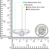 Art Deco Oval Natural Stone Trio Ring