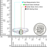 Art Deco Oval Natural Stone Trio Ring