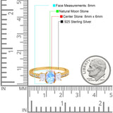 Art Deco Oval Natural Stone Trio Ring