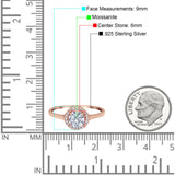 Art Deco Round Natural Stone Wedding Ring