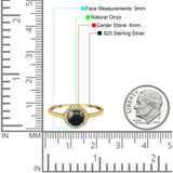 Art Deco Round Natural Stone Wedding Ring