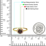 Art Deco Round Natural Stone Wedding Ring