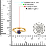 Round Natural Stone Art Deco Ring