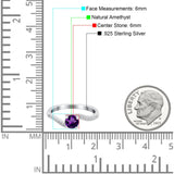 Round Natural Stone Art Deco Ring