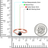 Round Natural Stone Art Deco Ring