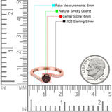 Round Natural Stone Art Deco Ring