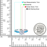 Vintage Style Round Natural Stone Solitaire Ring