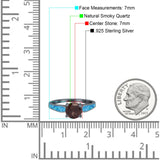 Vintage Style Round Natural Stone Solitaire Ring