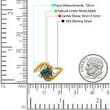 Oval Natural Stone Art Deco Ring