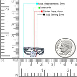 Round Natural Stone Twisted Ring