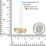 Round Natural Stone Twisted Ring