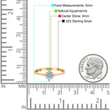 Minimalist Round Natural Stone Ring