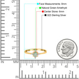 Minimalist Round Natural Stone Ring