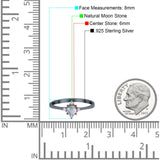 Minimalist Round Natural Stone Ring