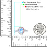 Infinity Shank Oval Natural Stone Ring