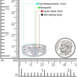 Round Natural Stone Infinity Shank  Ring