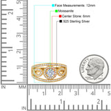 Round Natural Stone Infinity Shank  Ring