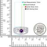 Round Natural Stone Infinity Shank  Ring