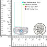 Round Natural Stone Infinity Shank  Ring