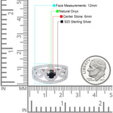 Round Natural Stone Infinity Shank  Ring