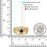 Round Natural Stone Infinity Shank  Ring