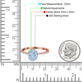 Vintage Style Oval Natural Stone Solitaire Ring